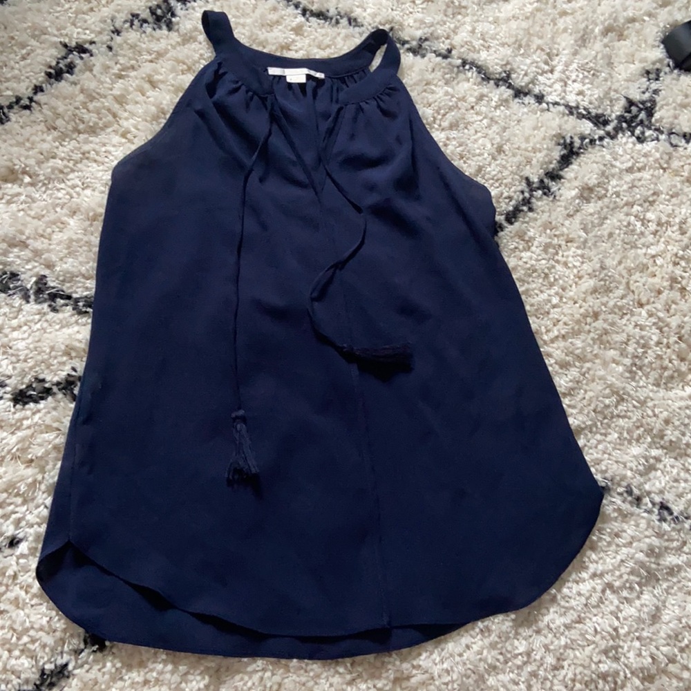 Navy dress top